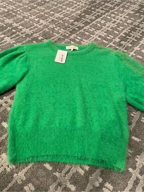 Green Mohair Crewneck Sweater - Fanco
